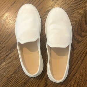 Jenni Kayne OffWhite Canvas SlipOn Slide Sneaker In Cream Sz EU36/US 5.5-6 NWOB